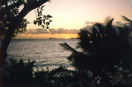 A romantic sunset at Caribbean Rental Homes